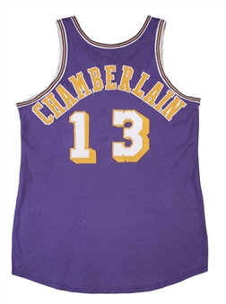 1968-72 Wilt Chamberlain Game Used Los Angeles Lakers Road Jersey (Mears A10)